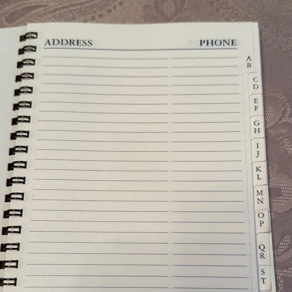 Vintage Coach Ivory Spiral Address Book Refill 5x8 - Picture 3 of 9